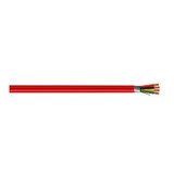 Remee 760185M1R 18 AWG 4 Conductors Shielded Solid Bare Copper FPLP Plenum Fire Alarm Cables - 1000' Reel - Red | American Cable Assemblie