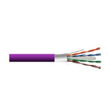 Remee 6RF234STPENHM1V 23 AWG 4 Pair Shielded Twisted Pairs (STP) Solid Bare Copper CMR Cat6 Non-Plenum Network Cable - 1000' Reel - Violet | American Cable Assemblie