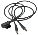 Camplex BLACKJACK DC 2.5mm Plug & 2.1mm Plug to P-TAP Y-Cable - 4Ft | American Cable Assemblies
