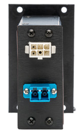 Camplex HYMOD-2R25 45 Degree SMPTE EDW Jack to 2 LC Fiber & 6-Pin AMP for 2RU HYMOD Systems