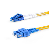 American Cable Assemblies #40214 LC UPC to SC UPC Duplex OS2 Single Mode PVC (OFNR) 2.0mm Tight-Buffered Fiber Optic Patch Cable