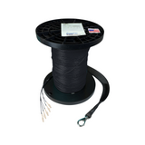 8 Strand Indoor/Outdoor Multimode 10-GIG OM3 50/125 Custom Pre-Terminated Fiber Optic Cable Assembly with Corning® Glass - Made in the USA by QuickTreX® | American Cable Assemblies