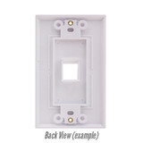 DECORA 1 PORT WALL PLATE {Qty. 10, $0.86/ea.}