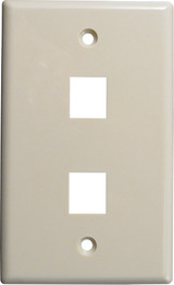 KEYSTONE WALL PLATE - 2 PORT