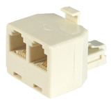 6P4C VOICE TEE ADAPTER, IVORY