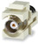 BNC Keystone Connector Module 75 OHM High-Density Dk.Ivory - CMK-BNC75HD-DI