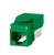 Cat 6 EC-Series Unscreened Keystone Jack, Green 25-PK - KJ458EC25-C6-GN