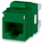 Cat 5e MT-Series Unscreened Keystone Jack, Green - KJ458MT-C5E-GN {Qty. 20, $3.71/ea.}