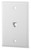 1-Port Phone 6P4C-Screw Ter. Wall-Mount Plate, Dark Ivory - SCF-1P64S-DI