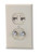 Single Gang 106 Type Faceplate Dark Ivory - SKF-106-DI {Qty. 10, $1.31/ea.}