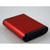 Hammond Manufacturing 1455B802RD red extruded aluminum enclosure w/ plastic end panels