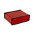 Hammond Manufacturing 1455L801RD red extruded aluminum enclosure w/ metal end panels
