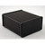 Hammond Manufacturing 1455N1202BK black extruded aluminum enclosure w/ plastic end panels