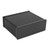 Hammond Manufacturing 1455U1601BK black extruded aluminum enclosure w/ metal end panels Hammond Manufacturing 1455U1601BK black extruded aluminum enclosure w/ metal end panels