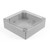 Hammond Manufacturing 1554W2GYCL RAL7035 grey polycarb plastic watertight enclosure, clear lid
