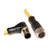 Mueller C4BC05M010 M12 Cord, 4-Pos Male Right Angle-Female Straight, 22 AWG, 10M