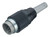 Binder 09-0055-00-03 Bayonet Male cable connector, Contacts: 3, 5.0-8.0 mm, shieldable, solder, IP40 | American Cable Assemblies