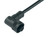 Binder 79-0234-20-04 RD24 Female angled connector, Contacts: 3+PE, unshielded, moulded on the cable, IP67, PVC, black, 4 x 1.50 mm², 2 m | American Cable Assemblies