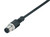 Binder 77-3729-0000-50004-0200 M12-A Male cable connector, Contacts: 4, unshielded, moulded on the cable, IP69K, UL, PUR, black, 4 x 0.34 mm², stainless steel, 2 m | American Cable Assemblies