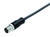 Binder 77-0605-0000-50704-1000 M12-A Male cable connector, Contacts: 4, unshielded, moulded on the cable, IP68/IP69K, PUR, black, 4 x 1.50 mm², 10 m | American Cable Assemblies