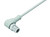 Binder 77-3727-0000-40912-1000 M12-A Male angled connector, Contacts: 12, unshielded, moulded on the cable, IP69K, Ecolab, FDA compliant, Special TPE, grey, 12 x 0.25 mm², stainless steel, 10 m | American Cable Assemblies