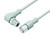 Binder 77-3730-3727-20403-0500 M12-A Connecting cable for food and beverage industry, Contacts: 3, unshielded, moulded on the cable, IP69K, UL, Ecolab, PVC, grey, 3 x 0.34 mm², stainless steel, 5 m | American Cable Assemblies