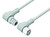 Binder 77-3734-3727-40404-0500 M12-A Connecting cable for food and beverage industry, Contacts: 4, unshielded, moulded on the cable, IP69K, Ecolab, FDA compliant, Special TPE, grey, 4 x 0.34 mm², stainless steel, 5 m | American Cable Assemblies