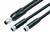 Binder 77-9805-3406-50003-0100 Connecting Cables Connecting cable, Contacts: 4/3, unshielded, moulded on the cable, IP67, PUR, black, 3 x 0.14 mm², 1 m | American Cable Assemblies