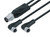 Binder 77-9829-3408-50003-0200 Connecting Cables Connecting cable, Contacts: 4/3, unshielded, moulded on the cable, IP67, PUR, black, 3 x 0.34 mm², 2 m | American Cable Assemblies