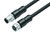 Binder 77-3430-3429-50712-0500 M12-A Connecting cable male cable connector - female cable connector, Contacts: 12, unshielded, moulded on the cable, IP68, UL, PUR, black, 12 x 0.25 mm², 5 m | American Cable Assemblies