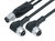 Binder 77-9829-3434-50003-0100 Connecting Cables Connecting cable, Contacts: 4/3, unshielded, moulded on the cable, IP68, PUR, black, 3 x 0.34 mm², 1 m | American Cable Assemblies