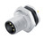 Binder 09-0631-90-04 M12-T Male panel mount connector, Contacts: 4, unshielded, THT, IP68, UL, VDE, M16x1,5, front fastened | American Cable Assemblies