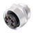 Binder 09-2446-330-03 7/8" Female panel mount connector, Contacts: 2+PE, unshielded, THT, IP68, UL, VDE | American Cable Assemblies