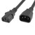 YC Cables YCPW9D-12D-00001F Power Cord - NEMA C13 to C14 SJT, 14AWG 250V 15A,  UL/CSA ,Black | American Cable Assemblies