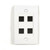 YC Cables YCNA-217-W Rj45 Keystone Wall Plate - White/Ivory | American Cable Assemblies YC Cables YCNA-217-W Rj45 Keystone Wall Plate - White/Ivory | American Cable Assemblies