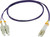 Camplex MMDM4-LC-SC-001 OM4 Premium Bend Tolerant Multimode Duplex LC to SC Fiber Patch Cable - Purple - 1 Meter | American Cable Assemblies