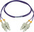 Camplex MMDM4-SC-SC-001 OM4 Premium Bend Tolerant Multimode Duplex SC to SC Fiber Patch Cable - Purple - 1 Meter | American Cable Assemblies