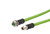 Metz Connect  M12 Industrial Ethernet cable, X-coded, M12 jack straight - M12 plug straight, torsion, PUR | American Cable Assemblies