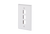 Metz Connect 1309162402KE Keystone wall outlet US-style 3 port unequipped | American Cable Assemblies