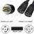 NEMA L21-30 Male Plug to 2 way L21-30 Connectors 2.5 meters / 8 feet 30A/208V 8/5 SOOW 24 inch legs Black - Splitter Power Cord