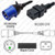 IEC60309 316P6 Male Plug to IEC320 C19 Connector 4.5 meters / 15 feet 16A/250V H05VV-F3G1.5 Black - Power Extension Cord IEC60309 316P6 Male Plug to IEC320 C19 Connector 4.5 meters / 15 feet 16A/250V H05VV-F3G1.5 Black - Power Extension Cord