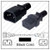 IEC320 C14 Male Plug to C19 Connector 1.8 meters / 6 feet 15A/250V 14/3 SJT Black - Power Cord