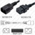 IEC320 C14 Male Plug to C19 Connector 0.6 meters / 2 feet 15A/250V 14/3 SJT Black - Power Cord IEC320 C14 Male Plug to C19 Connector 0.6 meters / 2 feet 15A/250V 14/3 SJT Black - Power Cord