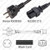 Korea KSC8305 Male Plug to IEC320 C15 Connector 2.5 meters / 8 feet 10A/250V H05RR-F3G1.0 Black - Country Power Cord Korea KSC8305 Male Plug to IEC320 C15 Connector 2.5 meters / 8 feet 10A/250V H05RR-F3G1.0 Black - Country Power Cord