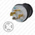 HUBBELL HBL2751 AC Plug NEMA L18-30 Male