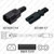 IEC320 C14 Male Plug to C7 Connector 1.0 meters / 3.25 feet 2.5A/250V H03VVH2-F2.75 Black - Power Cord