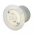 HUBBELL HBL2726 AC Flanged Outlet NEMA L15-30 Female White - Edge Series
