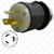 HUBBELL HBL2321 AC Plug NEMA L6-20 Male