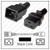IEC320 C20 Male Plug to C19 Connector 1.2 meters / 4 feet 20A/250V 12/3 SJT Black - Power Cord IEC320 C20 Male Plug to C19 Connector 1.2 meters / 4 feet 20A/250V 12/3 SJT Black - Power Cord