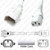 IEC320 C14 Male Plug to C13 Connector P-Lock 1.8 meters / 6 feet 15A/250V 14/3 SJT White - Locking Power Cord IEC320 C14 Male Plug to C13 Connector P-Lock 1.8 meters / 6 feet 15A/250V 14/3 SJT White - Locking Power Cord